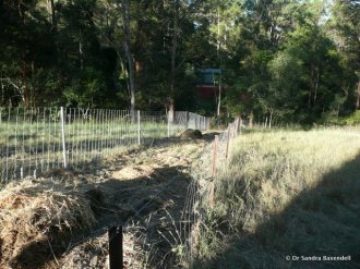 Figure 6. Composting of manure and wasted hay in separate area. Source: Dr Sandra Baxendell.